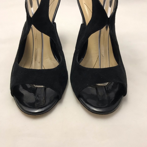 Kate Spade Sexy Black Suede Heels Size 7.5 B - Picture 3 of 7